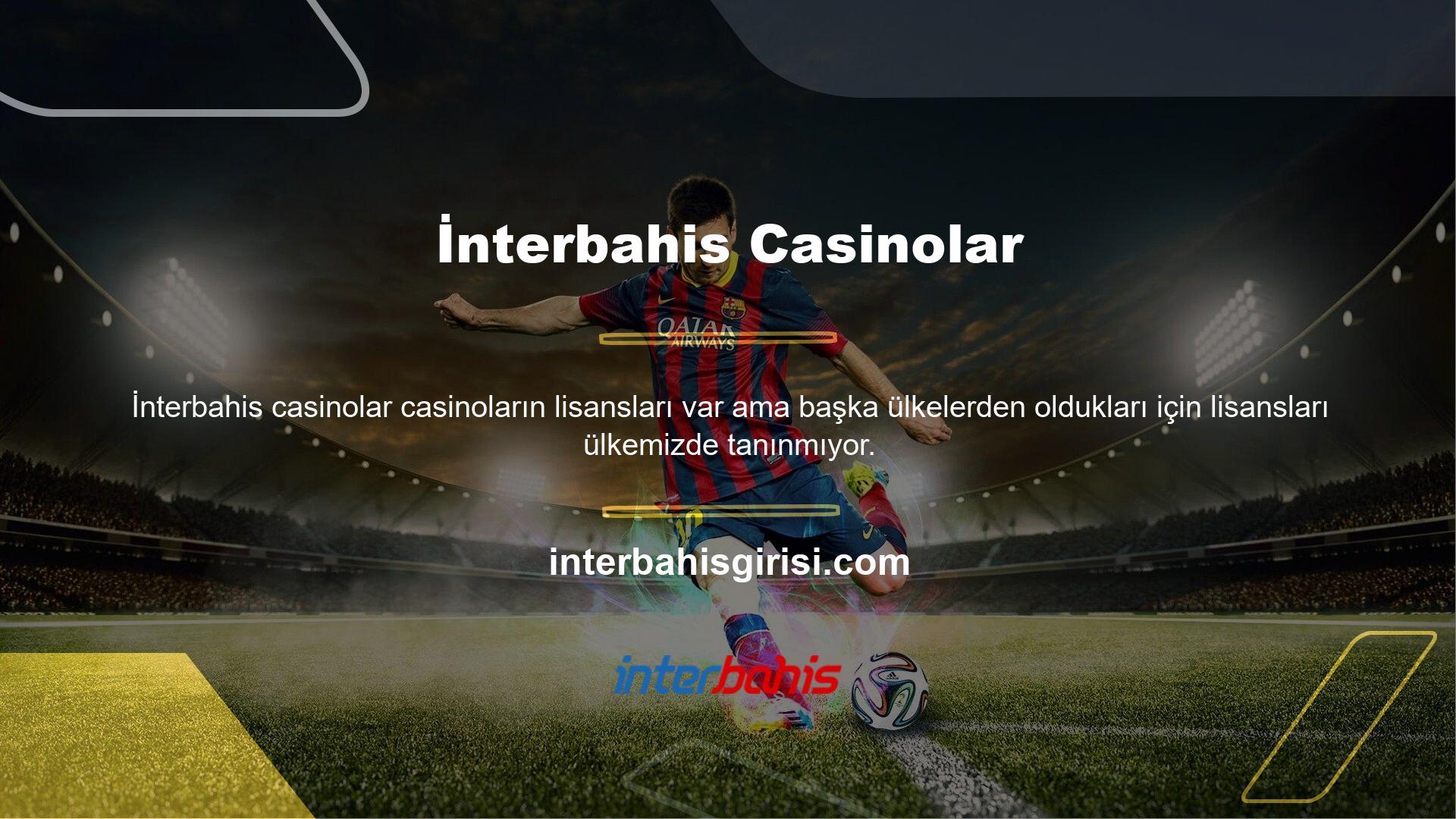 Sonuç olarak, yasal çevrimiçi casino platformları olarak tanınmıyorlar